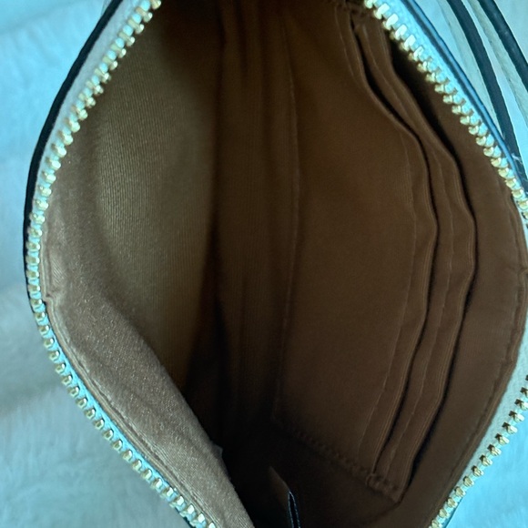 Coach Beige Leather Wristlet - Picture 4 of 4